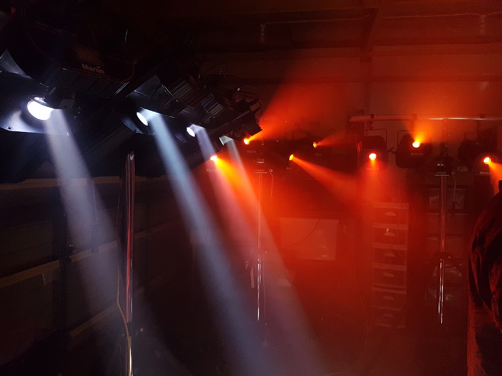 Stage lighting at an ABP Audiovisual event